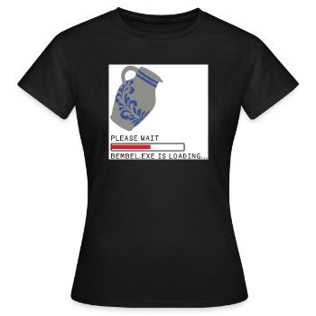Chargement Bembel EXE - T-shirt Femme - noir - Devant - AI Model Female 172 dark (172cm)