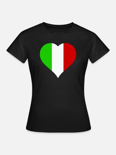 herz italien - Frauen T-Shirt - Schwarz