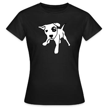 Chiot - T-shirt Femme - noir - Devant - AI Model Female 172 dark (172cm)