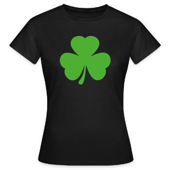 Shamrock - T-shirt Femme - noir - Devant - AI Model Female 172 dark (172cm)