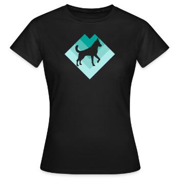 propriétaires de chiens - T-shirt Femme - noir - Devant - AI Model Female 172 dark (172cm)