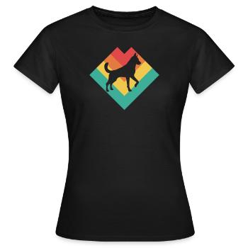 propriétaires de chiens - T-shirt Femme - noir - Devant - AI Model Female 172 dark (172cm)