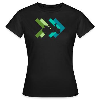 Moped - Frauen T-Shirt - Schwarz - Vorne - AI Model Female 172 dark (172cm)