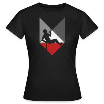 grimpeur - T-shirt Femme - noir - Devant - AI Model Female 172 dark (172cm)