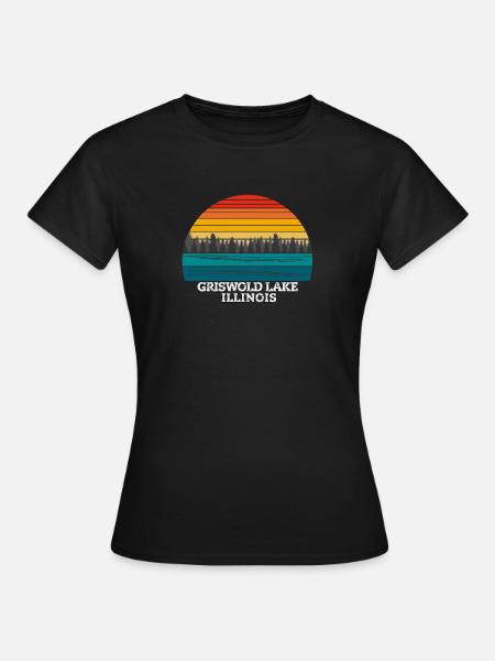 Griswold Lake Illinois - Frauen T-Shirt - Schwarz