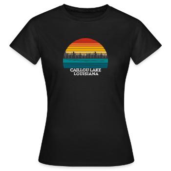 Caillou Lake Louisiana - Frauen T-Shirt - Schwarz - Vorne - AI Model Female 172 dark (172cm)