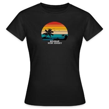Belmar New Jersey Beaches - Frauen T-Shirt - Schwarz - Vorne - AI Model Female 172 dark (172cm)