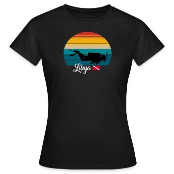 Libya Scuba Diving Poison - Women's T-Shirt - black - Front - AI Model Female 172 dark (172cm)