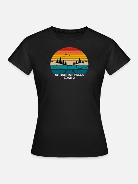 Shoshone Falls Idaho - Frauen T-Shirt - Schwarz