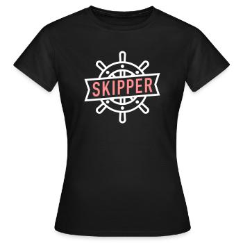SKIPPER - T-shirt Femme - noir - Devant - AI Model Female 172 dark (172cm)