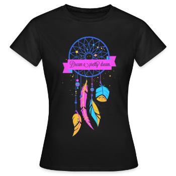 attrape-rêves - T-shirt Femme - noir - Devant - AI Model Female 172 dark (172cm)