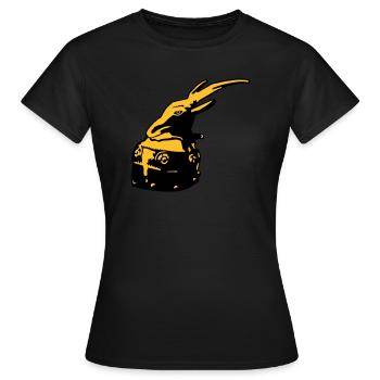 casque albanais de Skanderbeg Tirana Albanie - T-shirt Femme - noir - Devant - AI Model Female 172 dark (172cm)