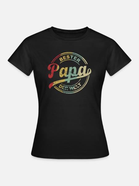 Bester Papa der Welt. - Frauen T-Shirt - Schwarz