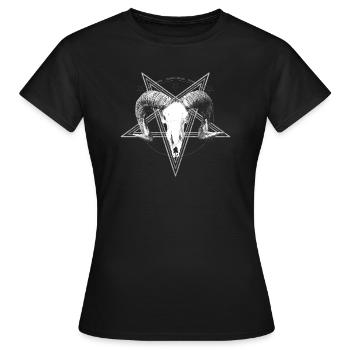 Devil Skull Head - T-shirt Femme - noir - Devant - AI Model Female 172 dark (172cm)