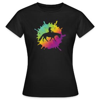 Western Riding Western Riders Horse Lovers - Women's T-Shirt - black - Front - AI Model Female 172 dark (172cm)