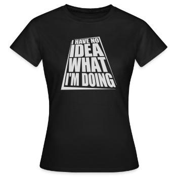 Aucune idée - T-shirt Femme - noir - Devant - AI Model Female 172 dark (172cm)