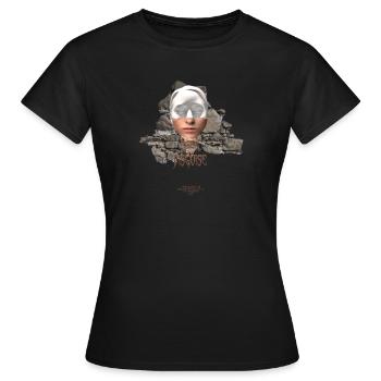 Mask and Disguise - Maske und Tarnung - Frauen T-Shirt - Schwarz - Vorne - AI Model Female 172 dark (172cm)