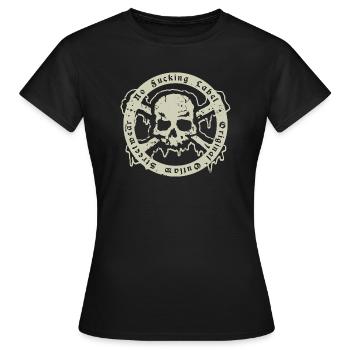 Hors-la-loi - Skull and Bones - T-shirt Femme - noir - Devant - AI Model Female 172 dark (172cm)