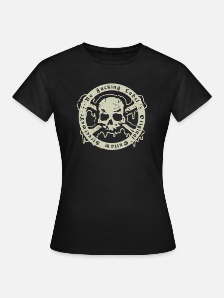 Outlaw - Skull and Bones - Women's T-Shirt - black