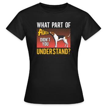 Arboriculture Walker Coonhound - T-shirt Femme - noir - Devant - AI Model Female 172 dark (172cm)