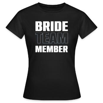 Équipe de la mariée - T-shirt Femme - noir - Devant - AI Model Female 172 dark (172cm)
