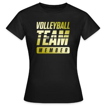 Volleyball Team - Frauen T-Shirt - Schwarz - Vorne - AI Model Female 172 dark (172cm)