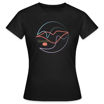 know me - Women's T-Shirt - black - Front - AI Model Female 172 dark (172cm)