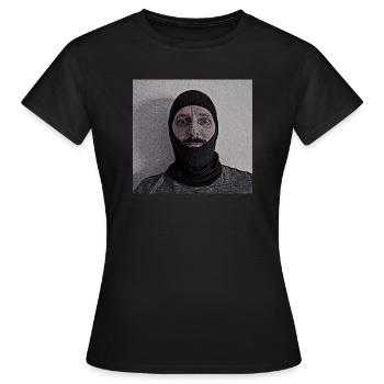 Moustache tactique - T-shirt Femme - noir - Devant - AI Model Female 172 dark (172cm)