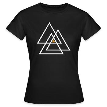 Valknut - Women's T-Shirt - black - Front - AI Model Female 172 dark (172cm)
