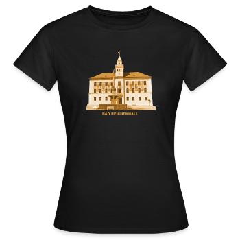 Bad Reichenhall Rathaus Oberbayern Heilbad Salz - T-shirt Femme - noir - Devant - AI Model Female 172 dark (172cm)