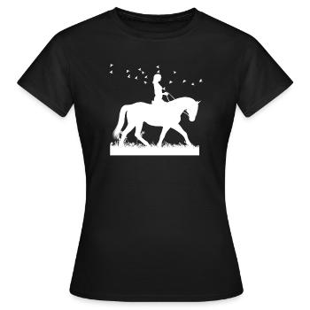 Horseman - Women's T-Shirt - black - Front - AI Model Female 172 dark (172cm)