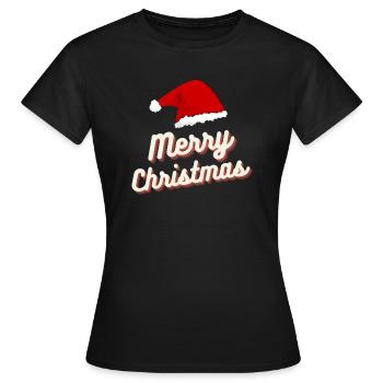 Joyeux Noël Design - T-shirt Femme - noir - Devant - AI Model Female 172 dark (172cm)