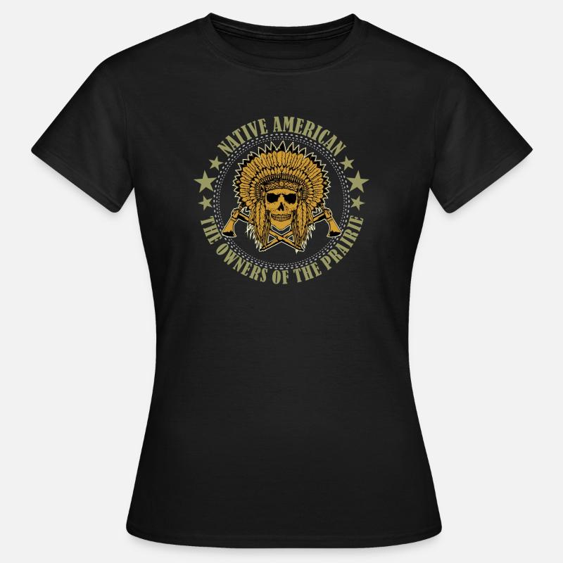 American Native Tomahawk Prairie - Women's T-Shirt - black