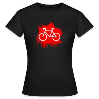 Fahrrad Fixie - Frauen T-Shirt - Schwarz - Vorne - AI Model Female 172 dark (172cm)