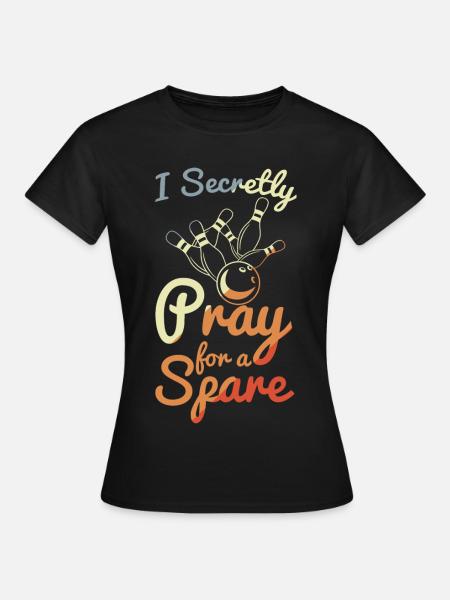 Bowling Witz - Frauen T-Shirt - Schwarz