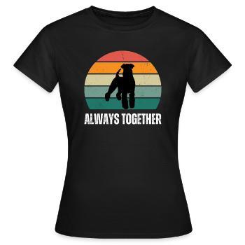 always together - Frauen T-Shirt - Schwarz - Vorne - AI Model Female 172 dark (172cm)