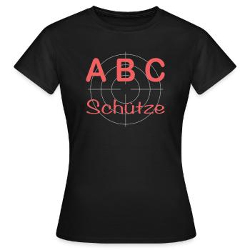ABC-Schütze - Frauen T-Shirt - Schwarz - Vorne - AI Model Female 172 dark (172cm)