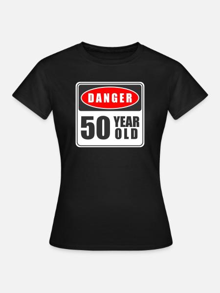 50-letni Niebezpieczeństwo - T-shirt dam - svart