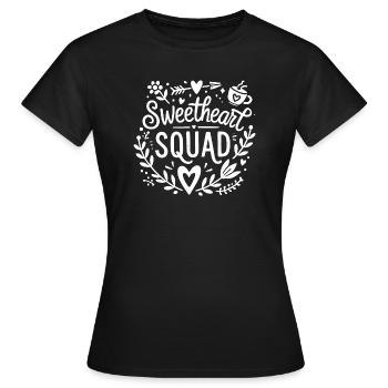 Sweetheart Squad - Women's T-Shirt - black - Front - AI Model Female 172 dark (172cm)