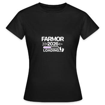 Je vais être grand-mère en 2024, pieds de bébé - petits-enfants petits-enfants - T-shirt Femme - noir - Devant - AI Model Female 172 dark (172cm)