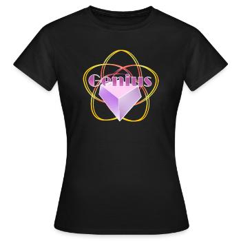 genius - Frauen T-Shirt - Schwarz - Vorne - AI Model Female 172 dark (172cm)