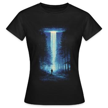 UAP Encounter - Frauen T-Shirt - Schwarz - Vorne - AI Model Female 172 dark (172cm)