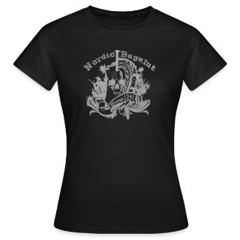 Nordic Bagalut - Frauen T-Shirt - Schwarz - Vorne - AI Model Female 172 dark (172cm)