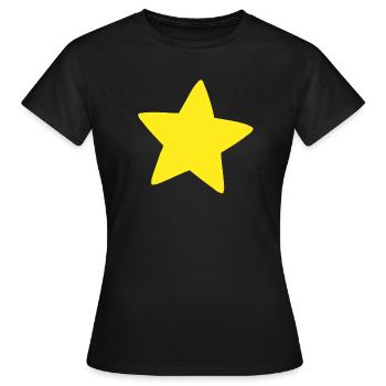 Steven Universe Star - Frauen T-Shirt - Schwarz - Vorne - AI Model Female 172 dark (172cm)