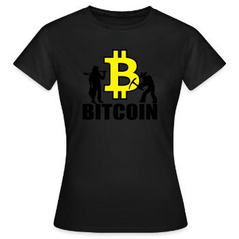 Bitcoin Satoshi Nakamoto - Frauen T-Shirt - Schwarz - Vorne - AI Model Female 172 dark (172cm)