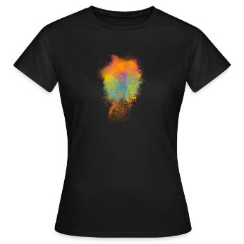 Color Splash Colors - Women's T-Shirt - black - Front - AI Model Female 172 dark (172cm)