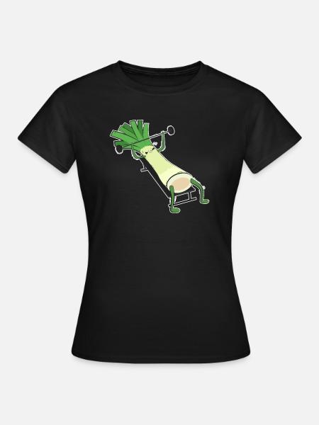 Lauch Bankdrücken Studio - Frauen T-Shirt - Schwarz