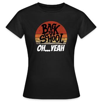 Back to School OH YEAH - T-shirt Femme - noir - Devant - AI Model Female 172 dark (172cm)