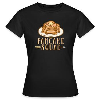 Pfannkuchen - Frauen T-Shirt - Schwarz - Vorne - AI Model Female 172 dark (172cm)