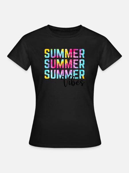 Summer - Frauen T-Shirt - Schwarz